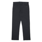 CALVIN KLEIN Mens Slim Fit Black Cotton Blend Trousers W32 L32 Stylish
