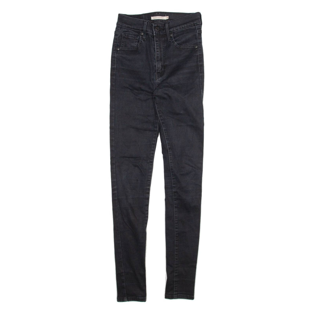 LEVI'S Womens Jeans Black Regular Straight W25 L30