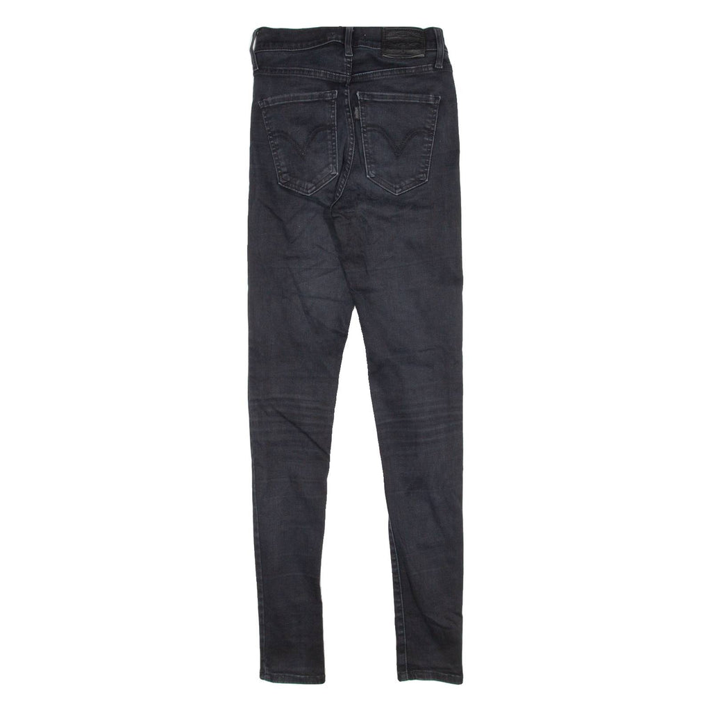 LEVI'S Womens Jeans Black Regular Straight W25 L30