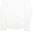 DKNY Mens White Slim Fit Shirt M Classic Cotton Button Long Sleeve