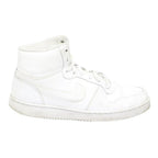 NIKE Court Borough Mid Boys Trainers White Synthetic UK 5.5 High Top Casual