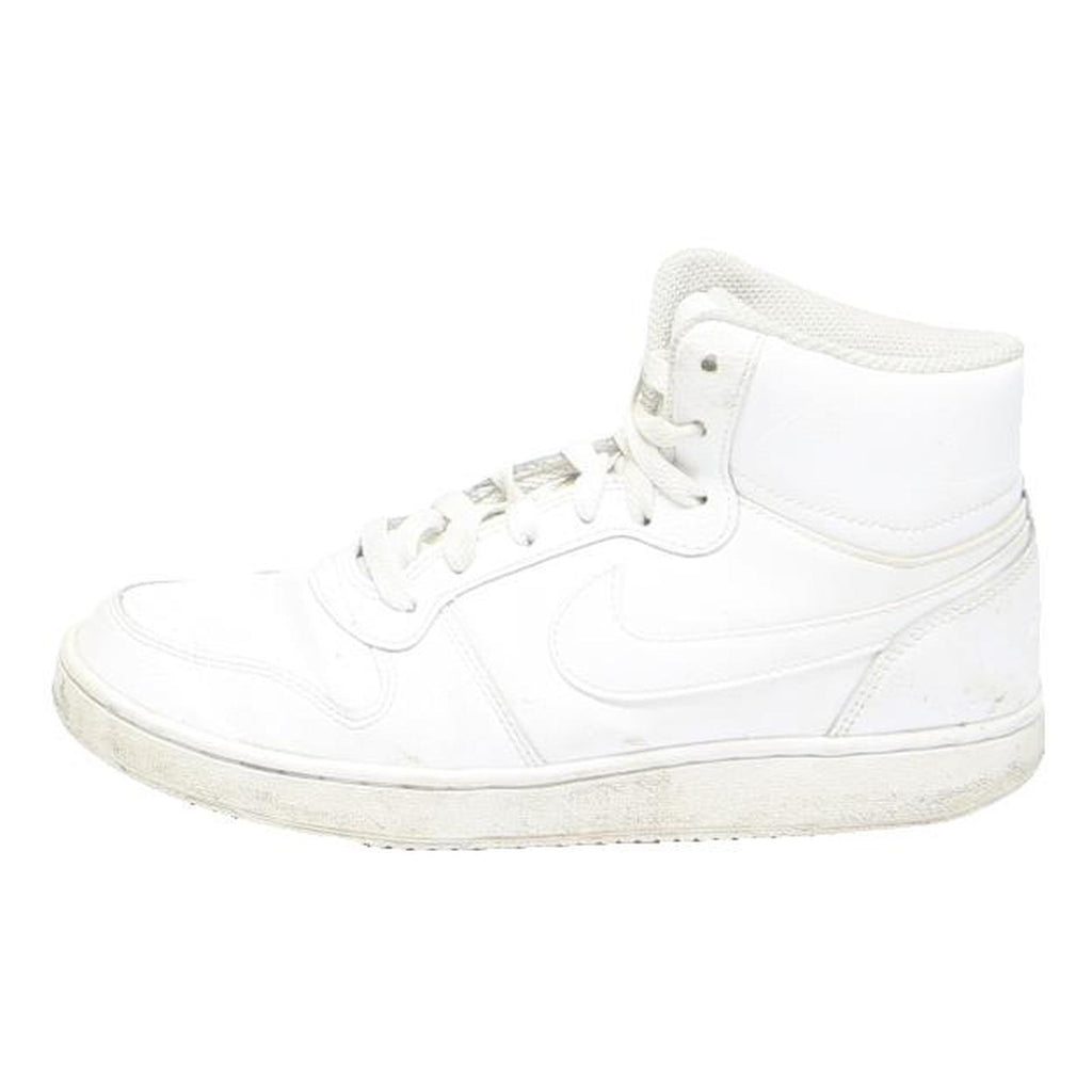 NIKE Court Borough Mid Boys Trainers White Synthetic UK 5.5 High Top Casual