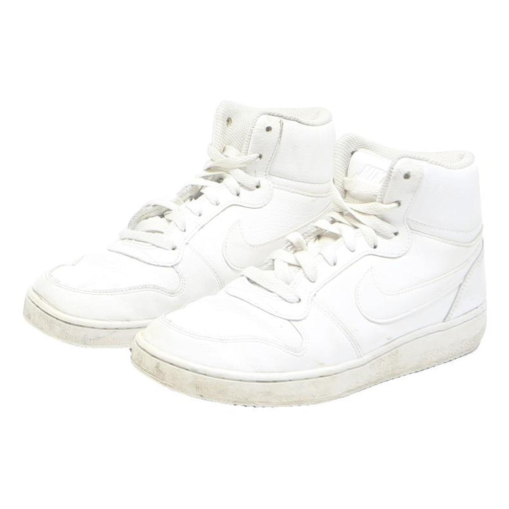 NIKE Court Borough Mid Boys Trainers White Synthetic UK 5.5 High Top Casual