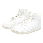 NIKE Court Borough Mid Boys Trainers White Synthetic UK 5.5 High Top Casual