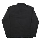 NAUTICA Mens Black Quarter Zip Sweatshirt XL Cotton Blend Casual Pullover