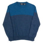 CALVIN KLEIN Womens Jumper Blue Tight Knit Wool M