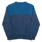 CALVIN KLEIN Womens Jumper Blue Tight Knit Wool M