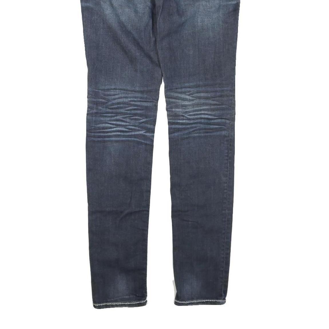 Womens Regular Fit Blue Denim Jeans W30 L32 Cotton Blend Zip Straight Casual