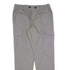 URBAN CLASSICS Mens Grey Regular Fit Cargo Drawstring Trousers W34 L32 Casual