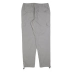 URBAN CLASSICS Mens Grey Regular Fit Cargo Drawstring Trousers W34 L32 Casual