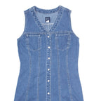GAP Womens Pencil Dress Blue Denim Sleeveless Knee Length S