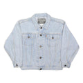 LEVI'S Womens Light Blue Denim Jacket S Cotton Blend Button Closure Classic Fit