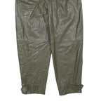 MNG Womens Polyester Khaki Regular Tapered Trousers W32 L26 Zip Closure Stylish