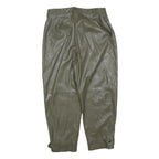 MNG Womens Polyester Khaki Regular Tapered Trousers W32 L26 Zip Closure Stylish