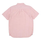 VANS Mens Pink Shirt M Cotton Button Short Sleeve Casual Pocket