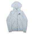 NIKE Mens Grey Hoodie Full Zip XS