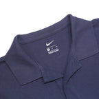 NIKE Mens Blue Short Sleeve Plain Polo Shirt M Cotton Classic Sportswear