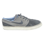 NIKE Mens Grey & Black Suede Low Top Trainers UK 7.5 Casual Skate Style