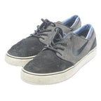 NIKE Mens Grey & Black Suede Low Top Trainers UK 7.5 Casual Skate Style