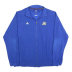 ADIDAS Mens Blue Athletic Training Zip Jacket 2XL Polyester Blend Sportswear