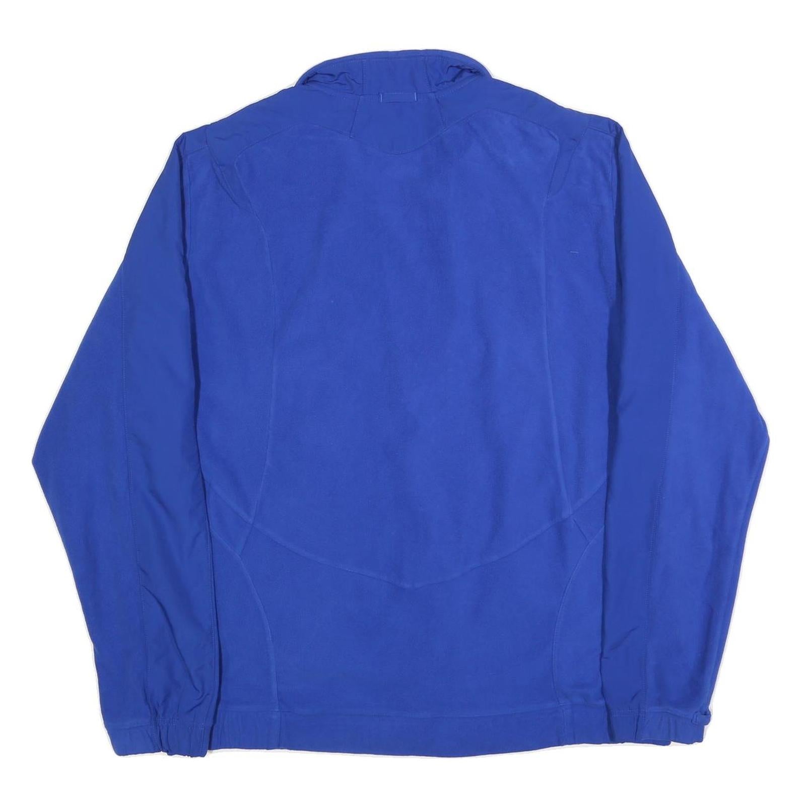 ADIDAS Mens Blue Athletic Training Zip Jacket 2XL Polyester Blend Sportswear