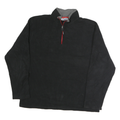 FILA Mens Black Plain Pullover Crew Neck Basic Knit 2XL Sportswear
