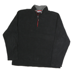 FILA Mens Black Plain Pullover Crew Neck Basic Knit 2XL Sportswear