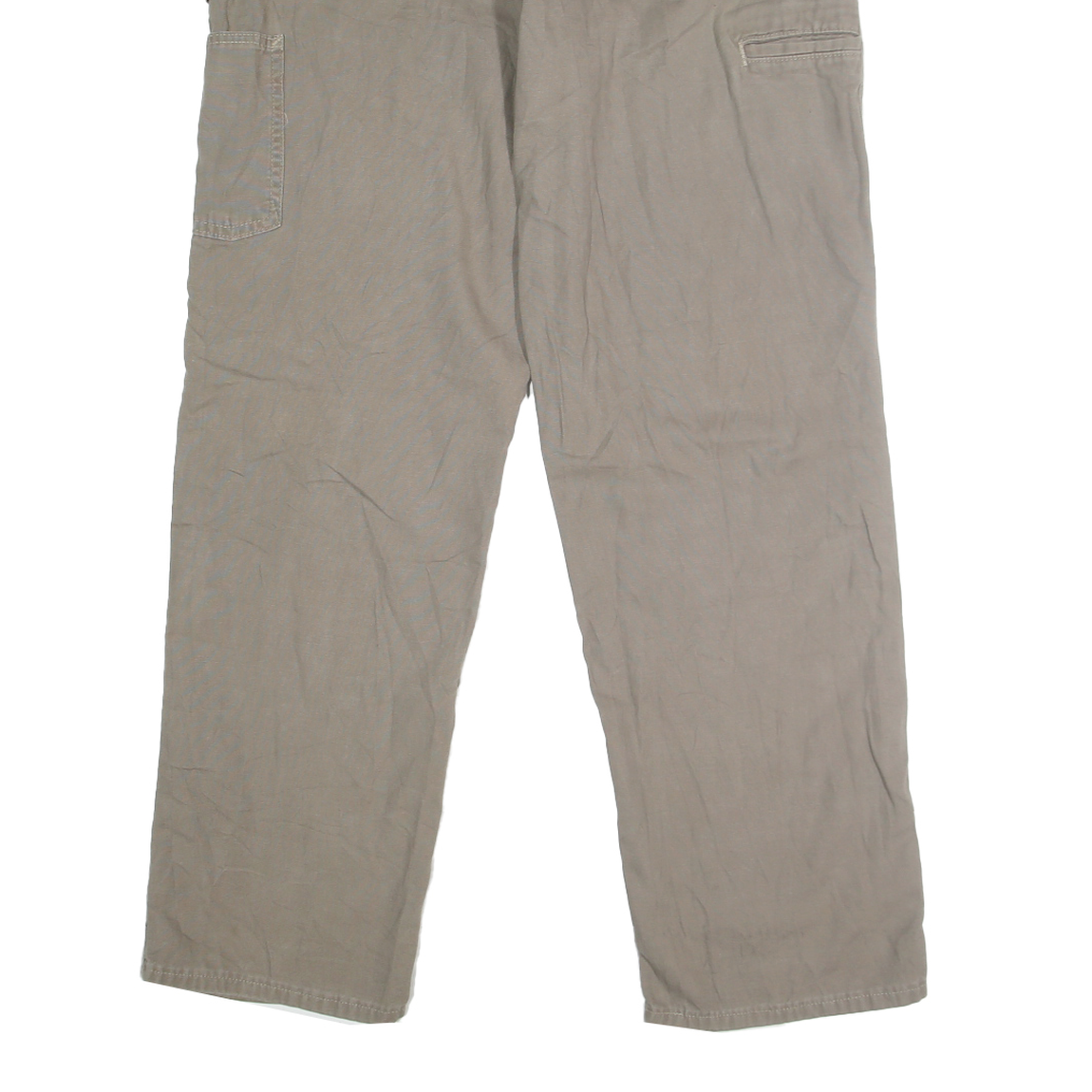 CARHARTT Mens Cotton Beige Loose Straight Trousers W34 L32 Workwear Casual