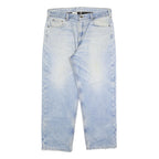 CARHARTT Mens Jeans Blue Relaxed Straight Denim Light W38 L30 Casual Workwear