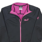 JACK WOLFSKIN Womens Black & Pink Outdoor Jacket M Polyester Blend Zip