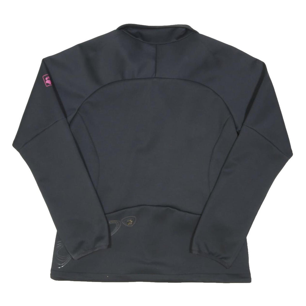 JACK WOLFSKIN Womens Black & Pink Outdoor Jacket M Polyester Blend Zip