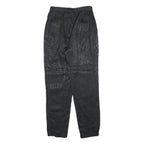 LATEST LOOK Womens Black Polyester Blend Regular Fit Straight Leg Trousers W25