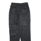 LATEST LOOK Womens Black Polyester Blend Regular Fit Straight Leg Trousers W25