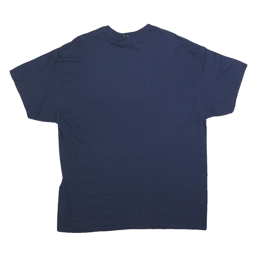 GILDAN Mens Blue Auburn Tigers Football Graphic T-Shirt XL Short Sleeve Crew