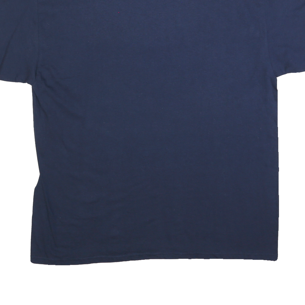 GILDAN Mens Blue Auburn Tigers Football Graphic T-Shirt XL Short Sleeve Crew