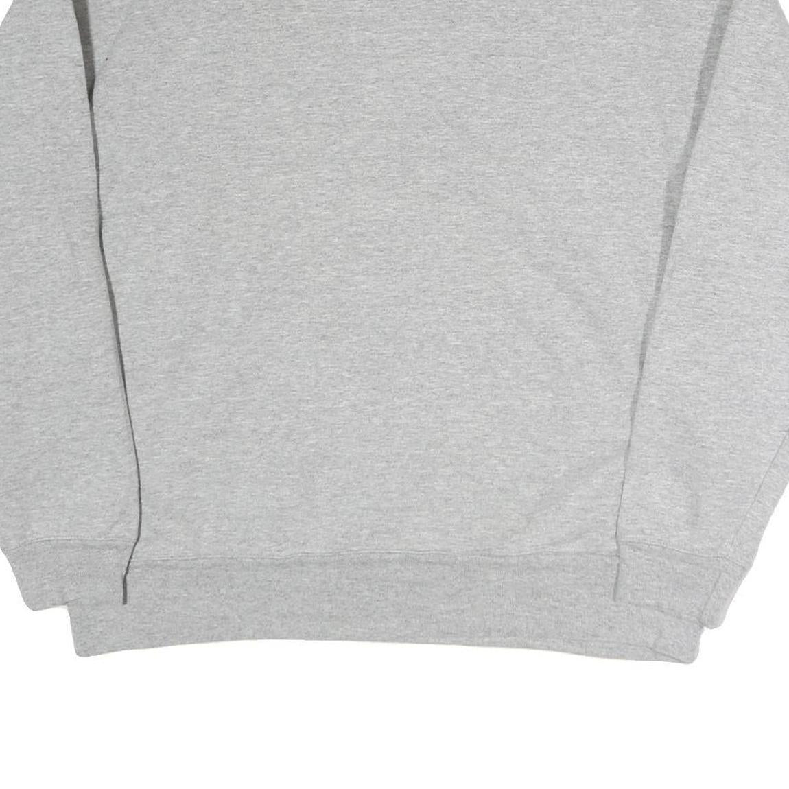 CALVIN KLEIN JEANS Mens Grey Crew Neck M Cotton Sweatshirt Logo Red Stripe