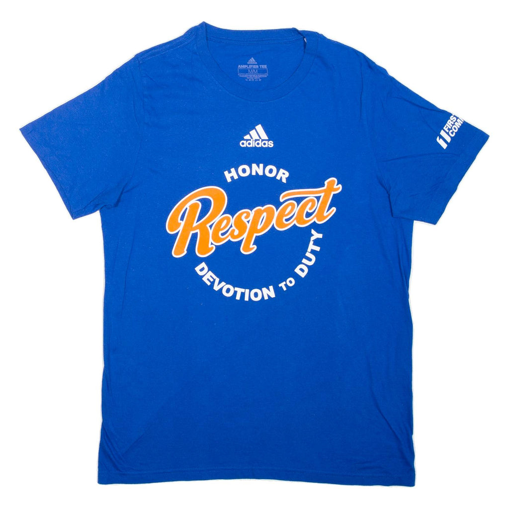 ADIDAS Honor Respect Devotion To Duty Mens T-Shirt Blue M