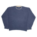 TOMMY HILFIGER Mens Jumper Blue Cable Knit 2XL