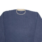 TOMMY HILFIGER Mens Jumper Blue Cable Knit 2XL