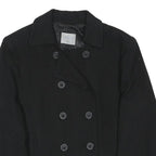 OASIS Womens Black Jacket UK 10 Polyester Blend Button Closure Classic Style
