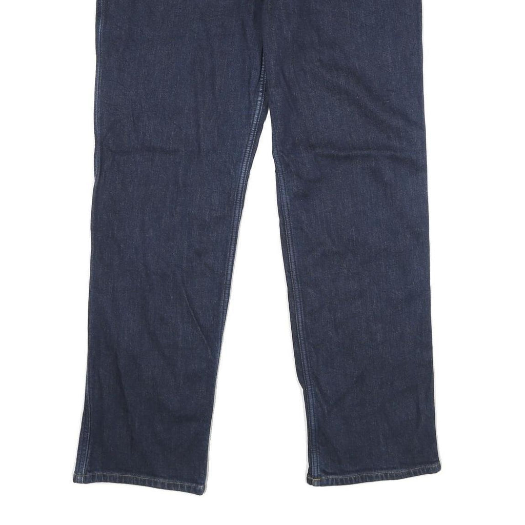 CARHARTT Womens Jeans Blue Classic Straight Denim W38 L32 Zip Cotton Blend