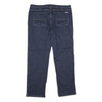 CARHARTT Womens Jeans Blue Classic Straight Denim W38 L32 Zip Cotton Blend