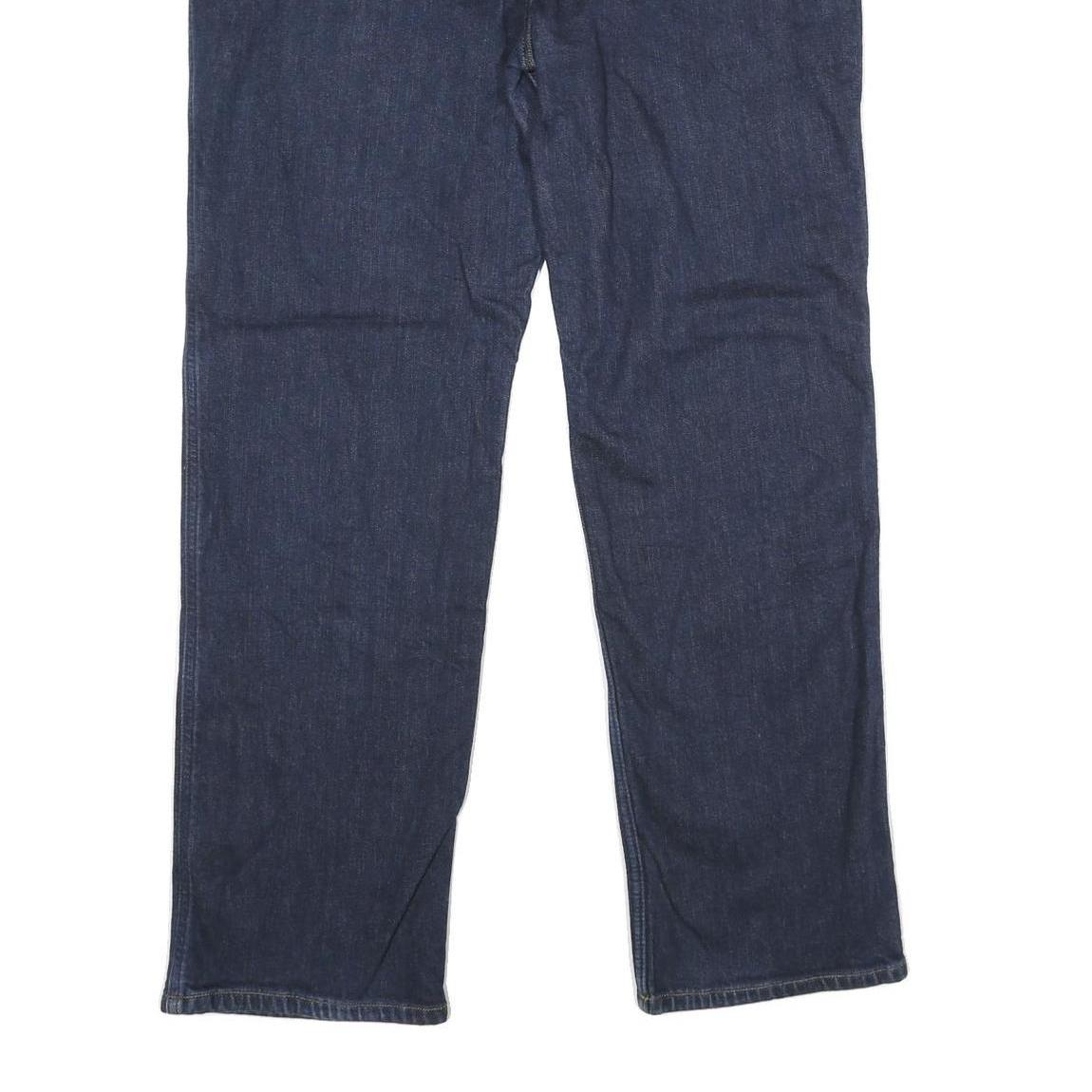 CARHARTT Womens Jeans Blue Classic Straight Denim W38 L32 Zip Cotton Blend