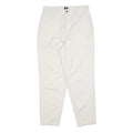 DOCKERS Womens Cotton Blend White Regular Fit Straight Leg Trousers W30 L28