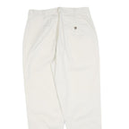DOCKERS Womens Cotton Blend White Regular Fit Straight Leg Trousers W30 L28