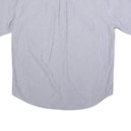 TOMMY HILFIGER Mens Blue & White Checked Shirt XL Classic Cotton Button Shirt