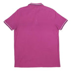 LOTTO Mens Pink Short Sleeve Plain 3XL Cotton Polo Shirt Casual Sportswear