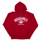 GILDAN Indianapolis Mens Red Hoodie USA L