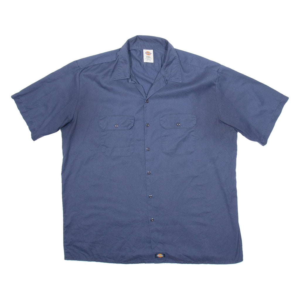 DICKIES Mens Worker Shirt Blue 2XL