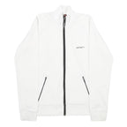 CARHARTT Womens White Zip Jacket M Polyester Plain Casual Lightweight